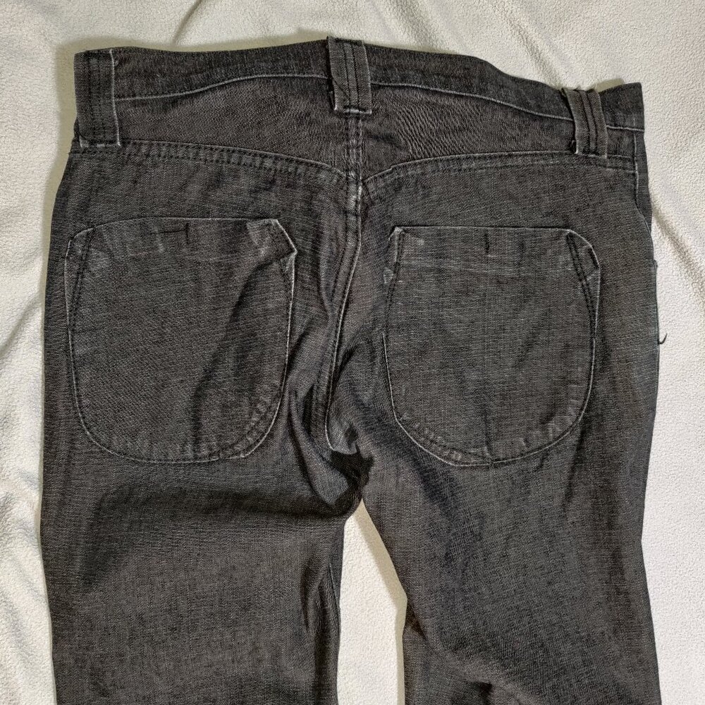 Crate "The Sally" Denim Jeans Selvedge Slim Fit Gray 32 X 32 Made in USA - Picture 4 of 12